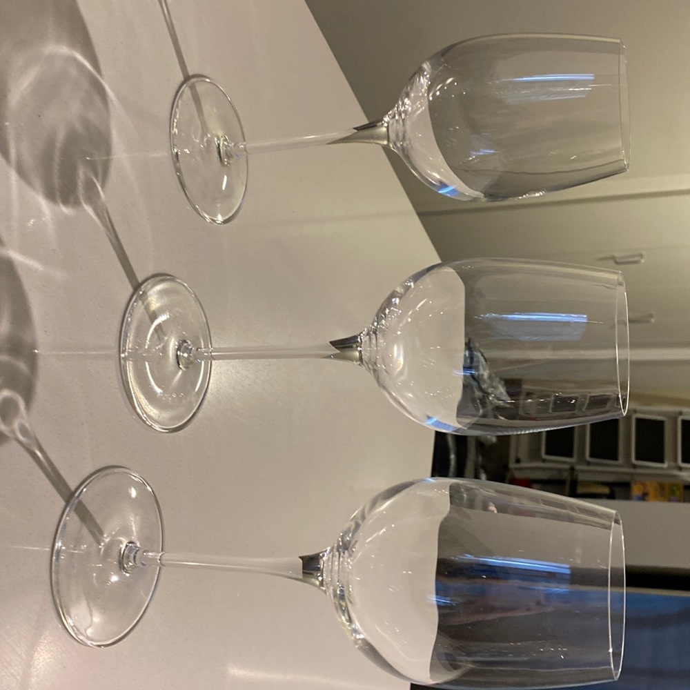 Luigi Bormioli wine glasses in great condition
